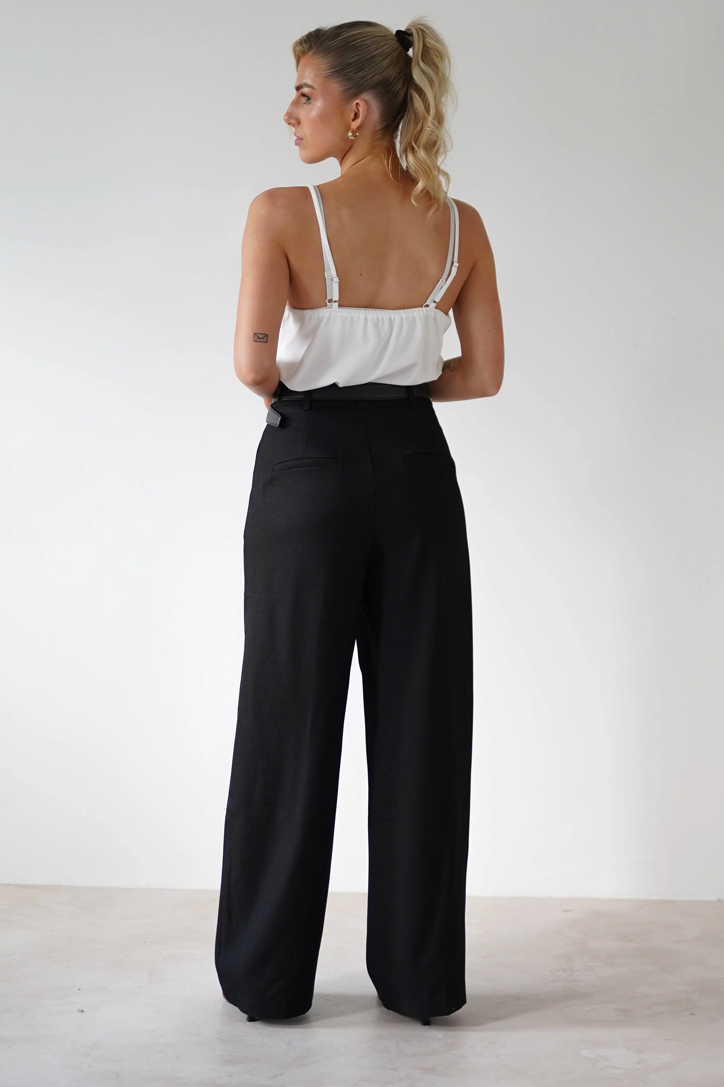 Carey Tailored Pants | Black - Image 4