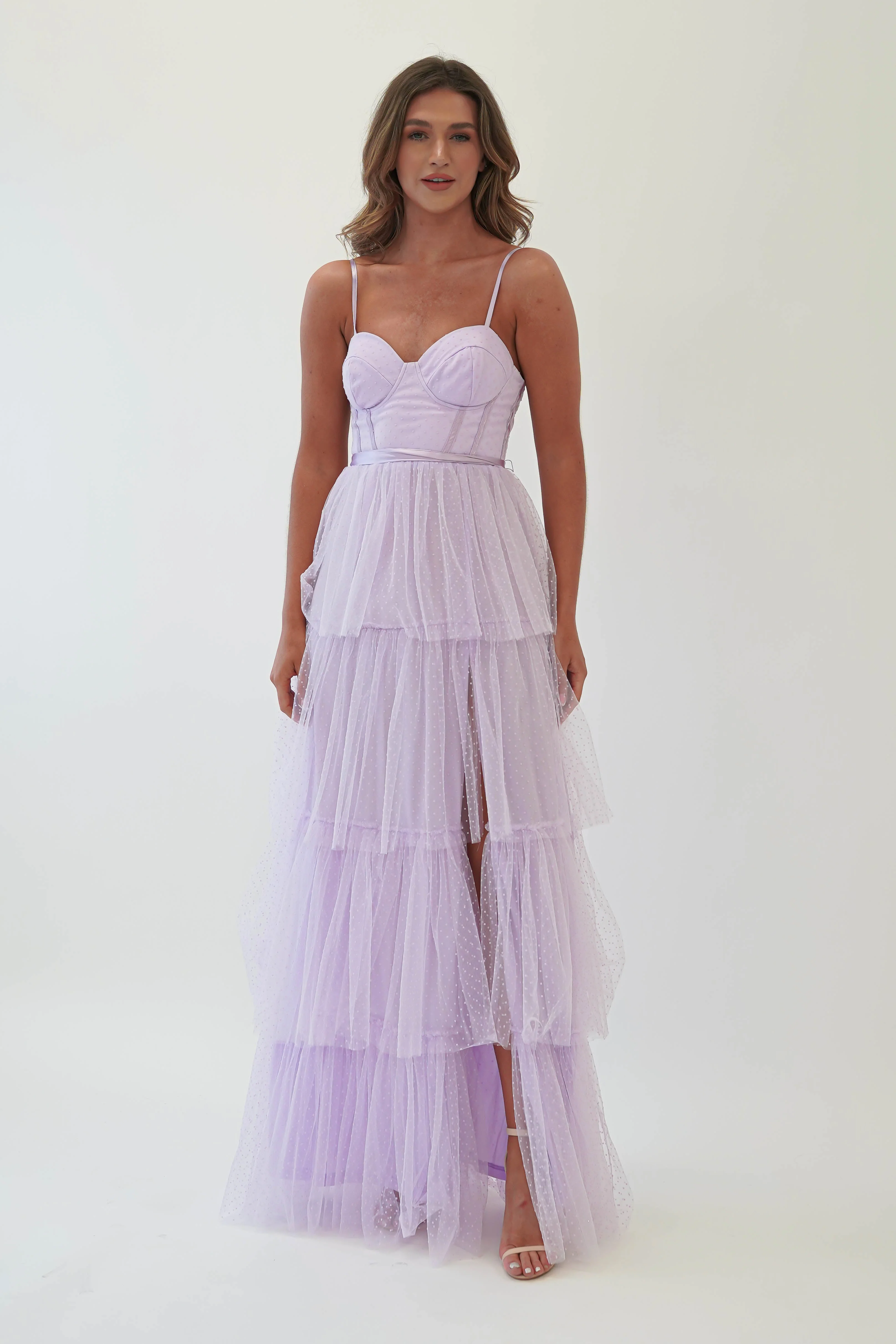 Geeniva Tulle Maxi Dress | Lavendar - Image 3