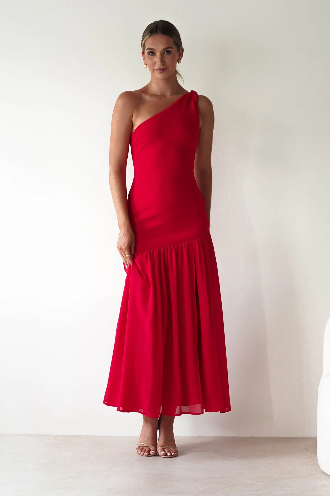 Larson Bodycon Maxi Dress | Red - Image 3