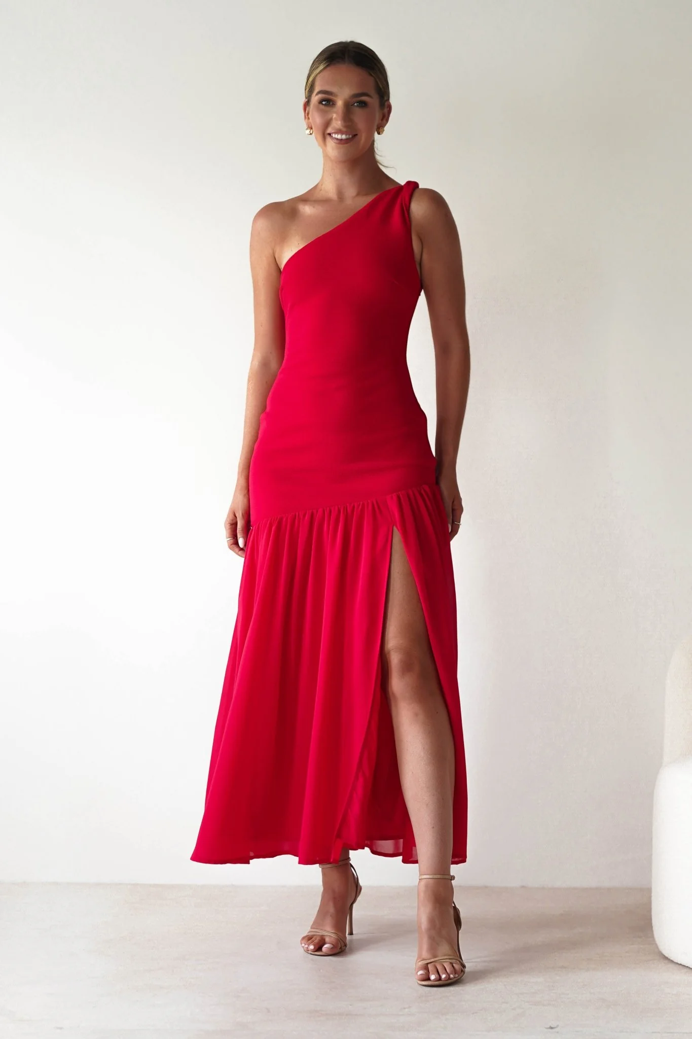 Larson Bodycon Maxi Dress | Red - Image 4