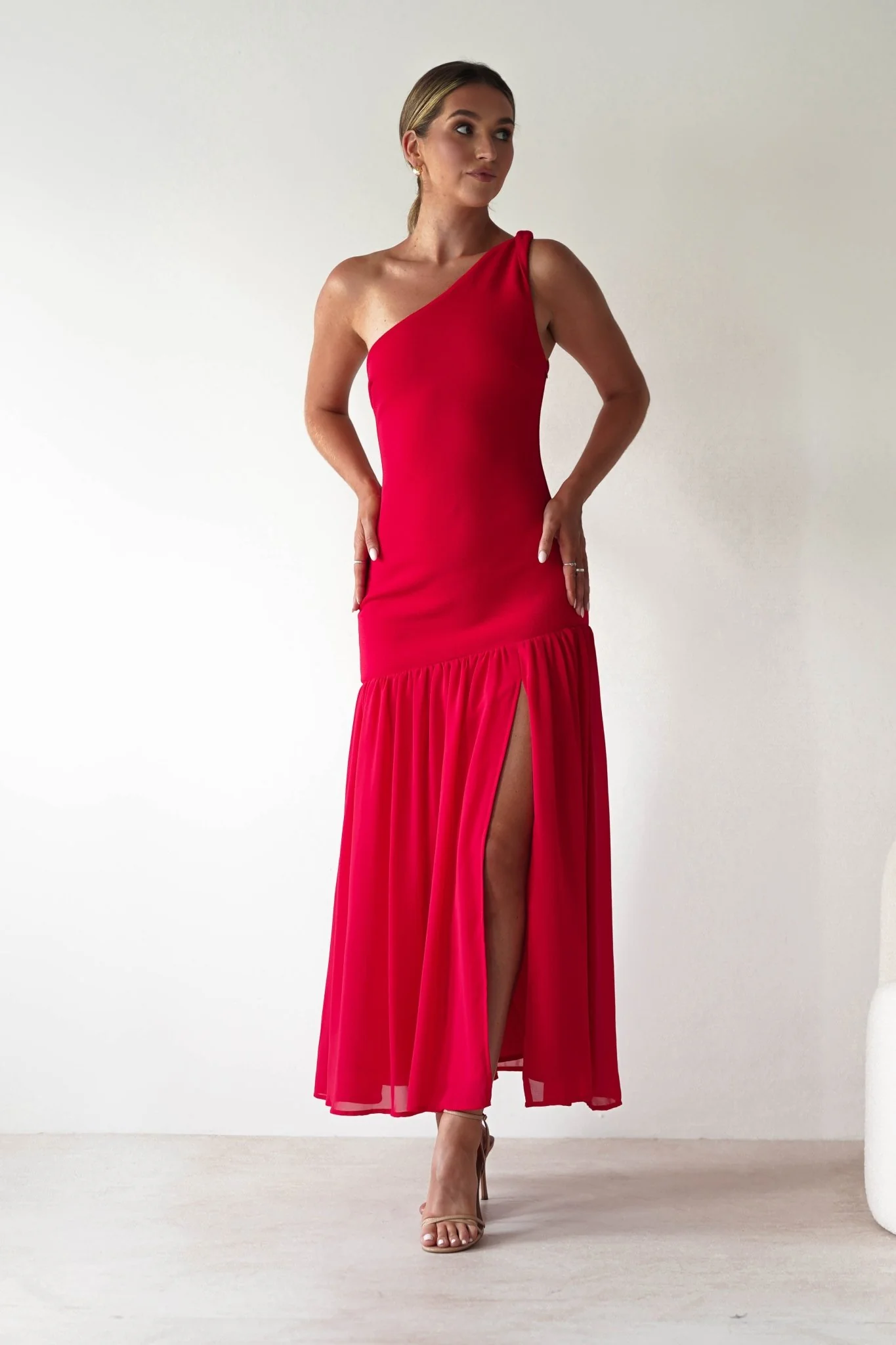 Larson Bodycon Maxi Dress | Red - Image 9