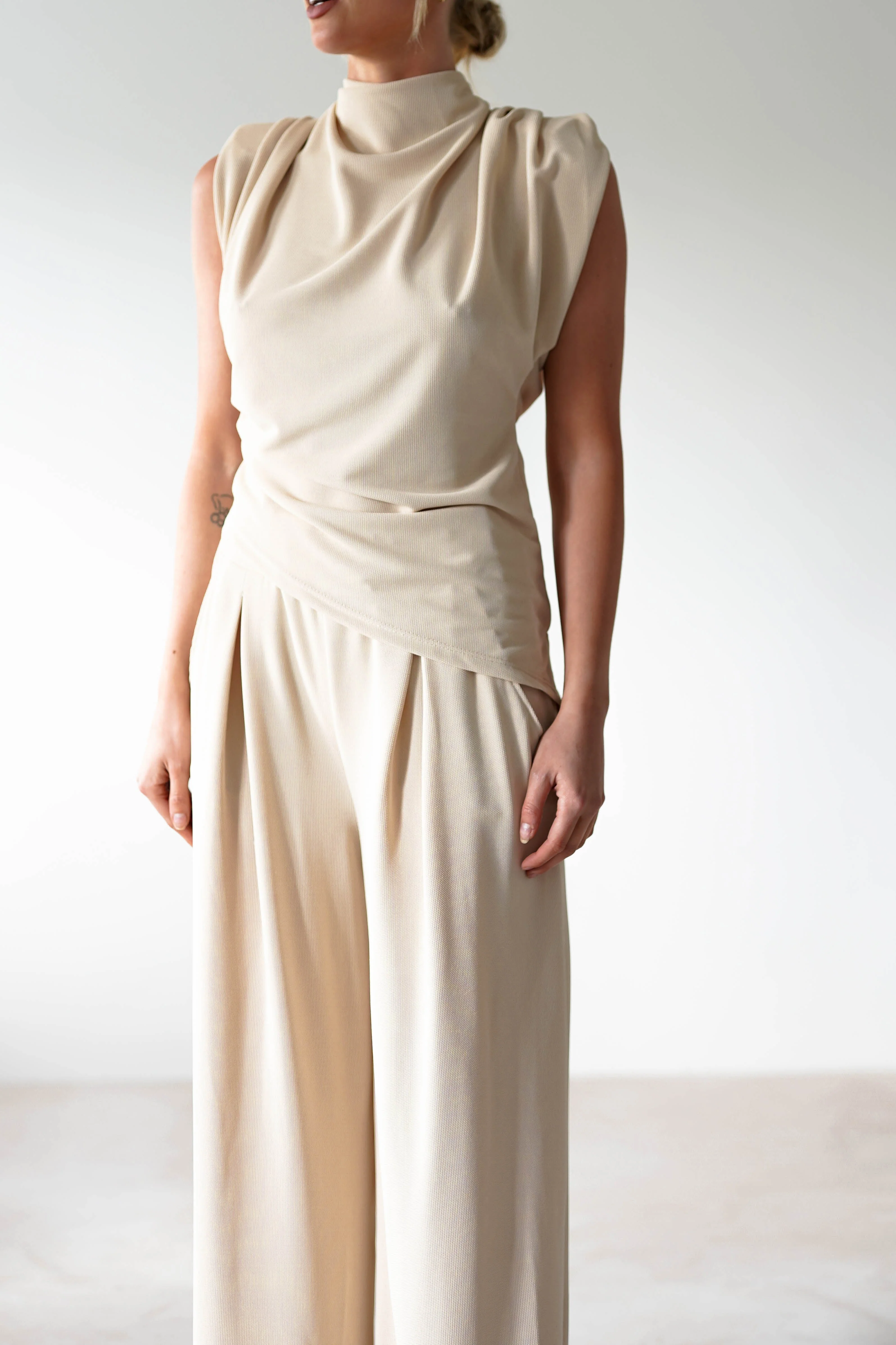 Mina Strechy 2 Piece Set | Cream - Image 3