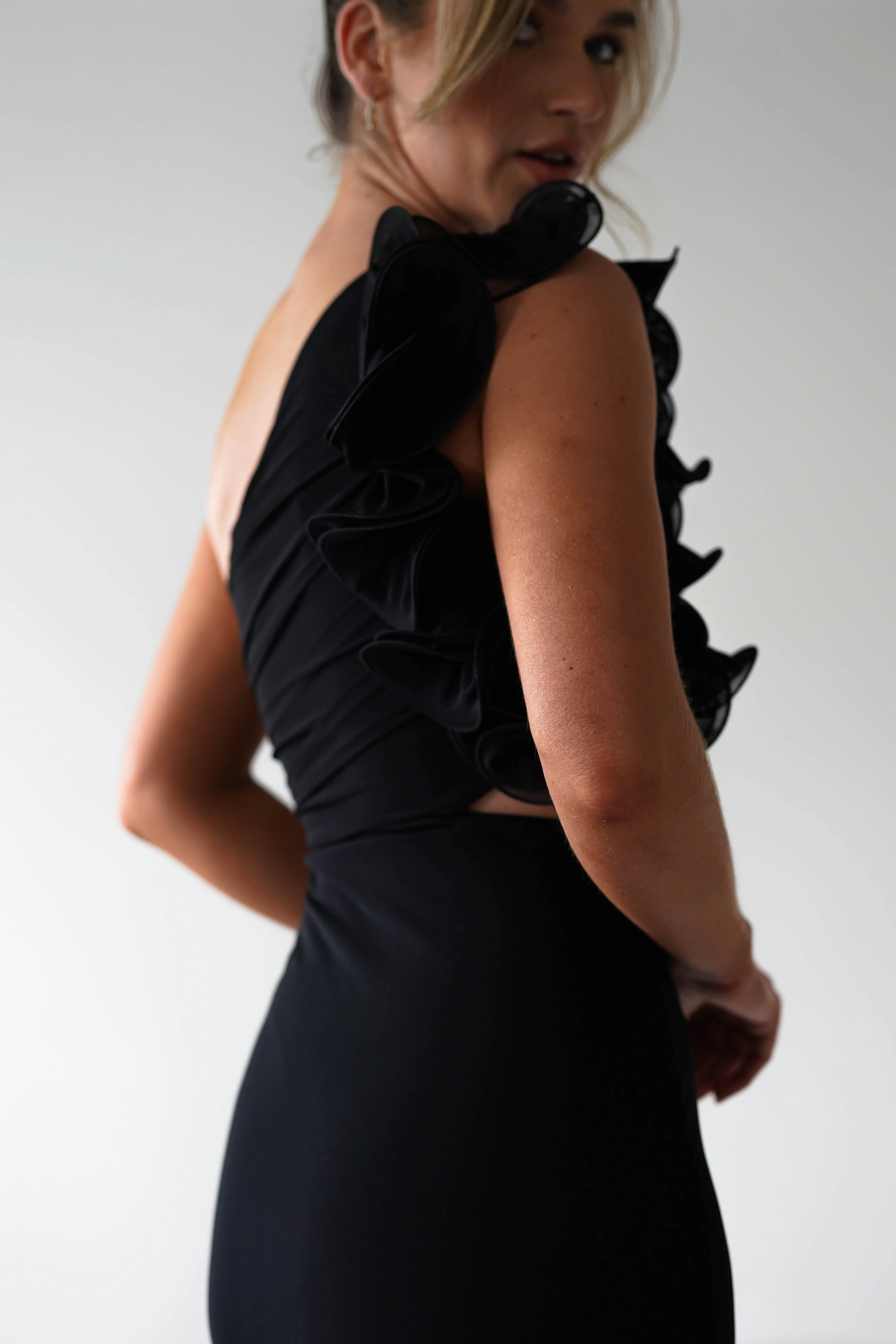 Sydney Bodycon Maxi Dress | Black - Image 4